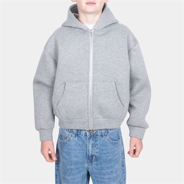 Grunt Hebona Scuba Zip Cardigan Light Grey Melange